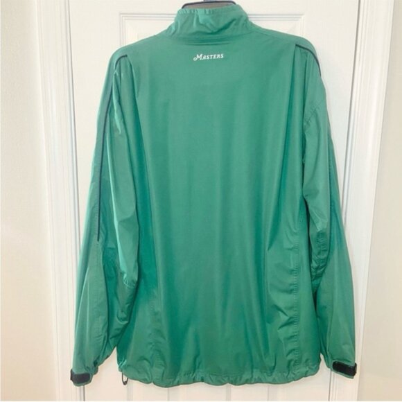 Masters Tech Green 1/4 Zip Performance Pullover Lined Windbreaker Jacket Large - Picture 2 of 13